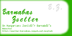 barnabas zseller business card